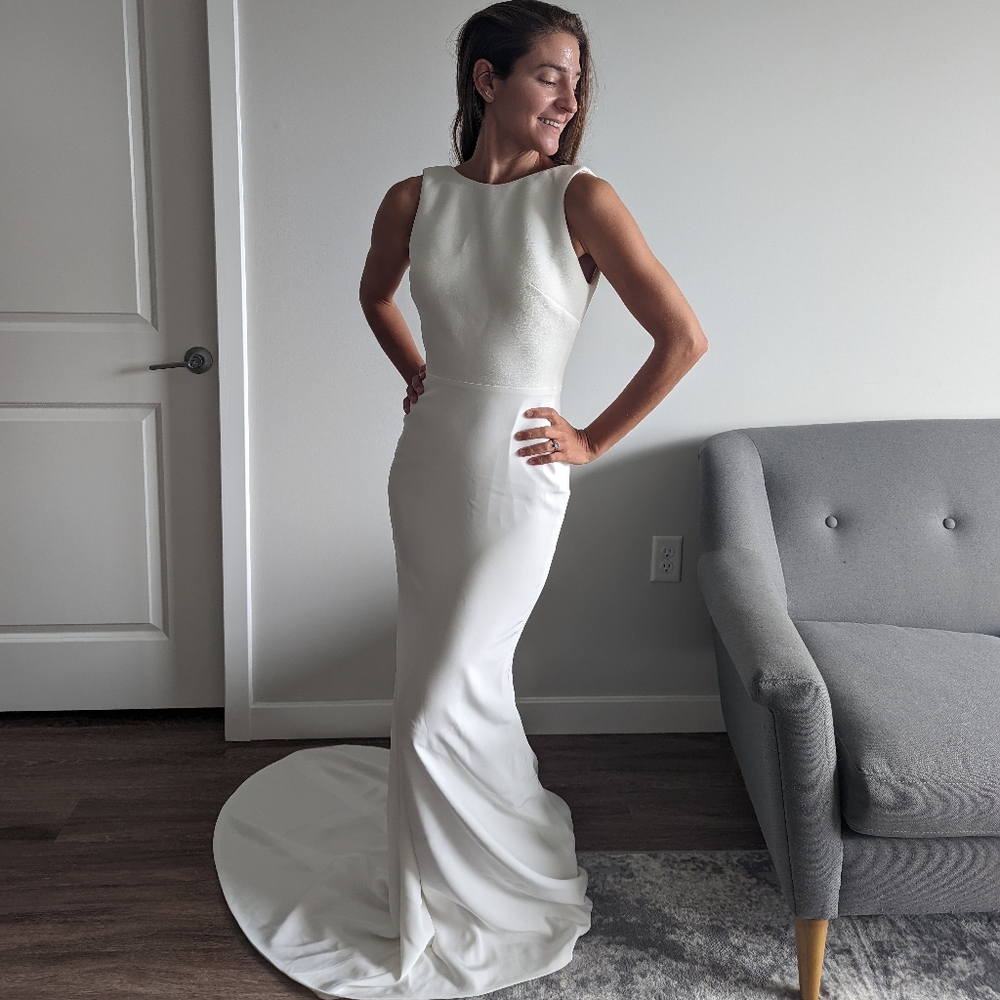 SOLD Chosen by One Day Cape Base Gown With Train!